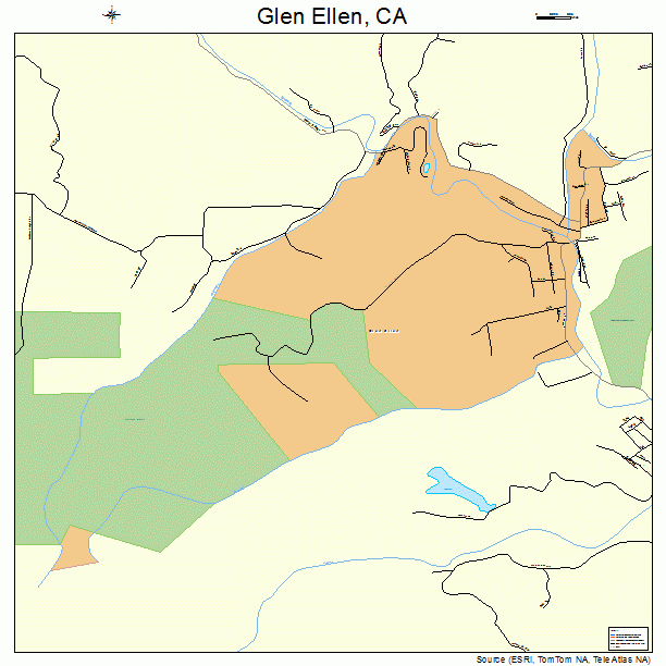 Glen Ellen, CA street map