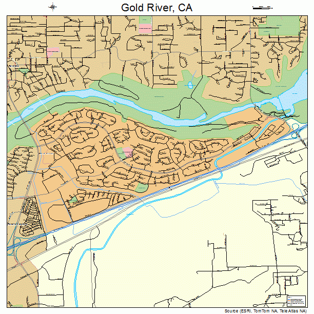 Gold River, CA street map