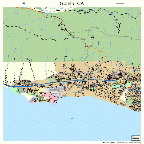 Goleta, CA street map