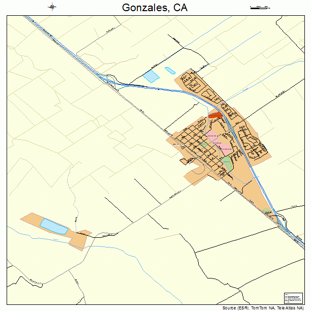 Gonzales, CA street map