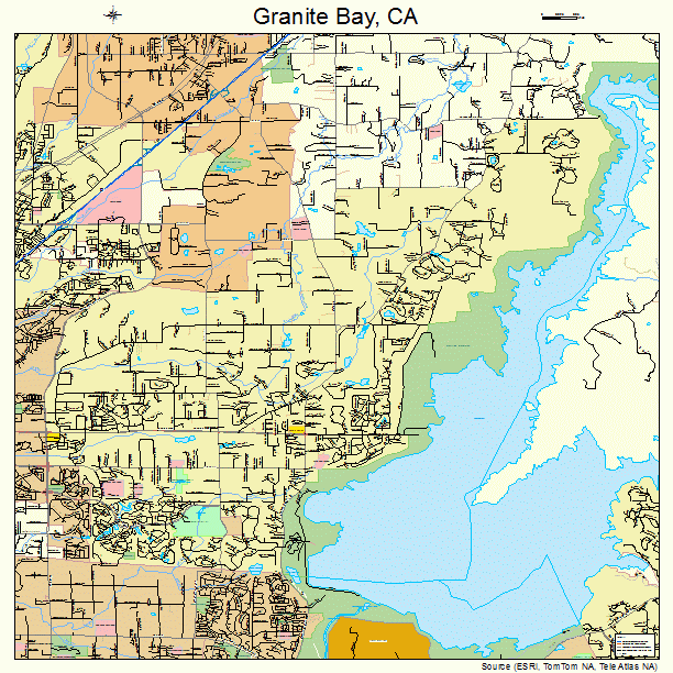 Granite Bay, CA street map