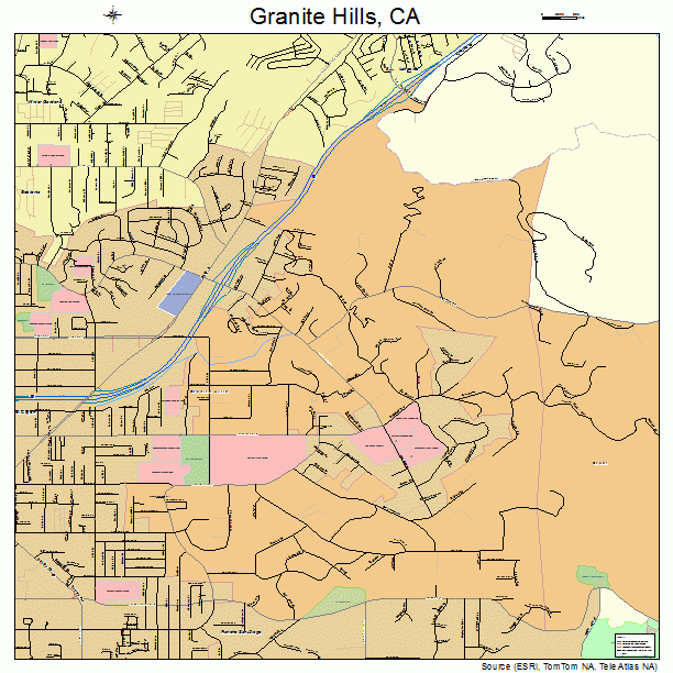 Granite Hills, CA street map