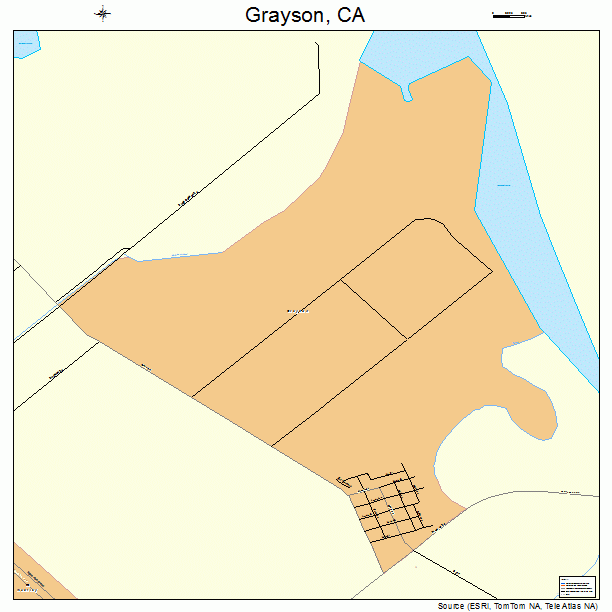 Grayson, CA street map