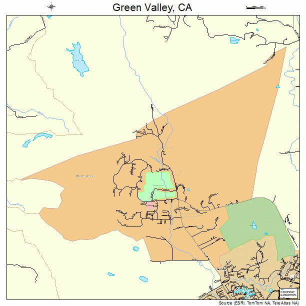 Green Valley, CA street map