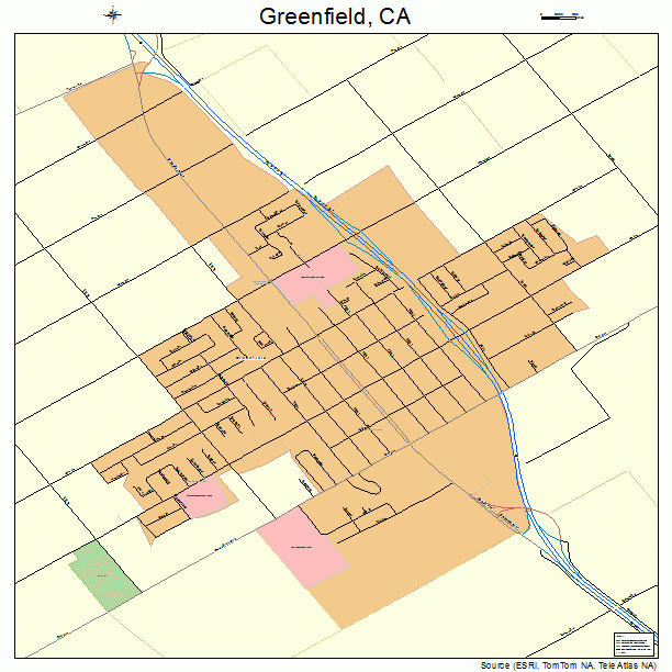 Greenfield, CA street map