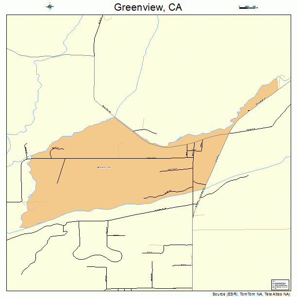 Greenview, CA street map