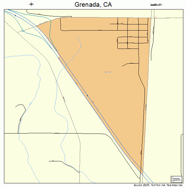 Grenada, CA street map