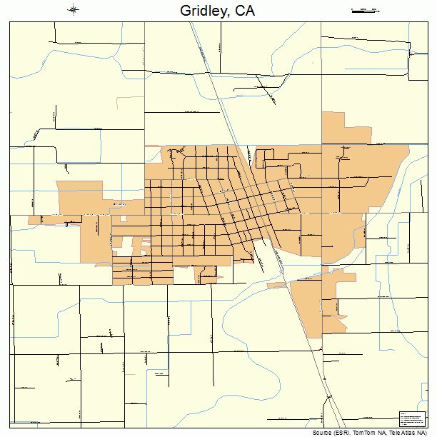 Gridley, CA street map