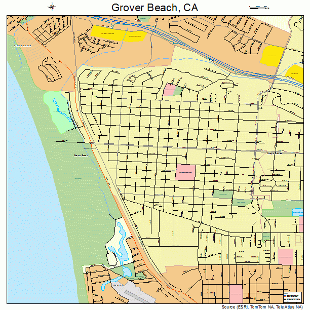 Grover Beach, CA street map
