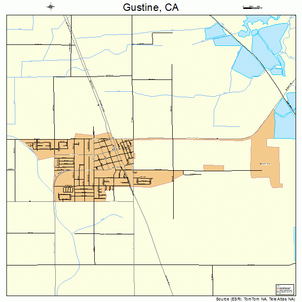 Gustine, CA street map