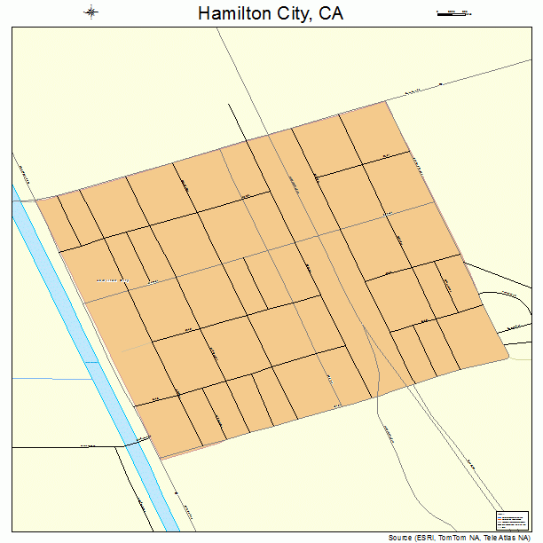 Hamilton City, CA street map