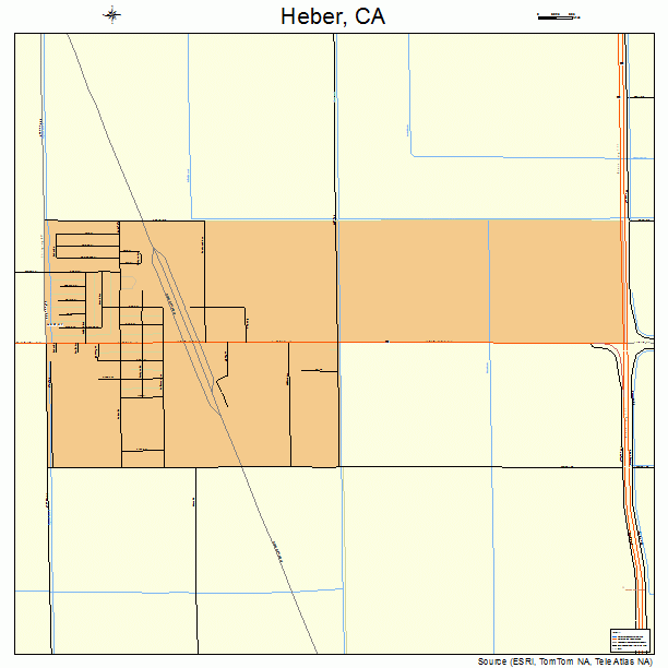 Heber, CA street map