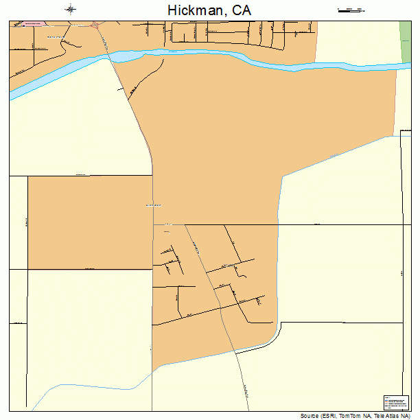 Hickman, CA street map