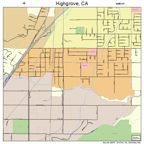 Highgrove, CA street map