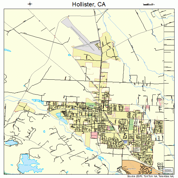 Hollister, CA street map