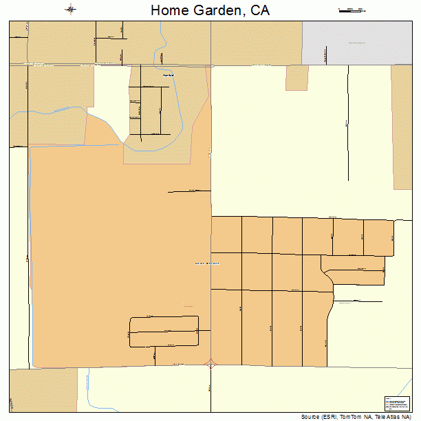 Home Garden, CA street map