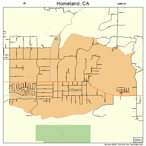 Homeland, CA street map