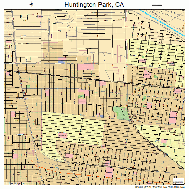 Huntington Park, CA street map