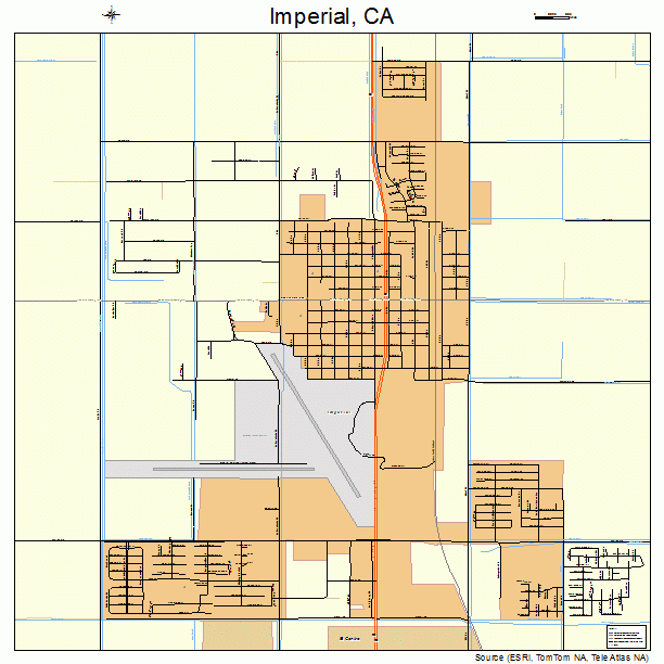 Imperial, CA street map