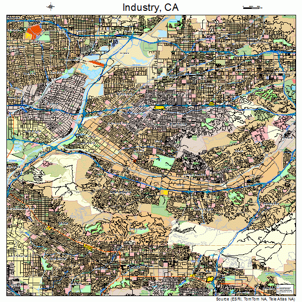 Industry, CA street map