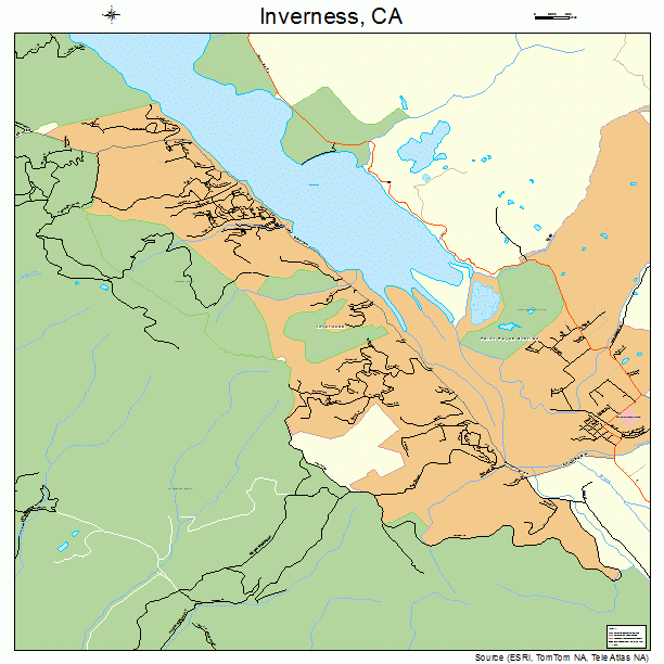 Inverness, CA street map