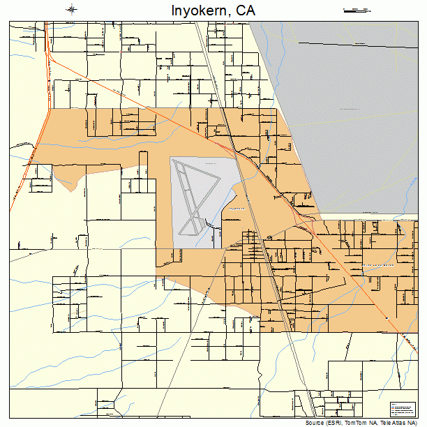 Inyokern, CA street map