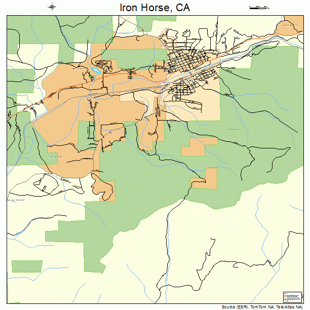 Iron Horse, CA street map