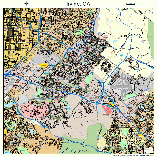 Irvine, CA street map