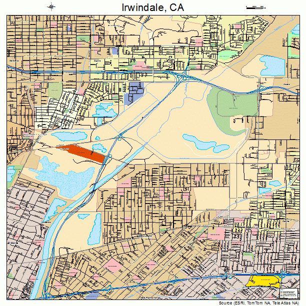 Irwindale, CA street map