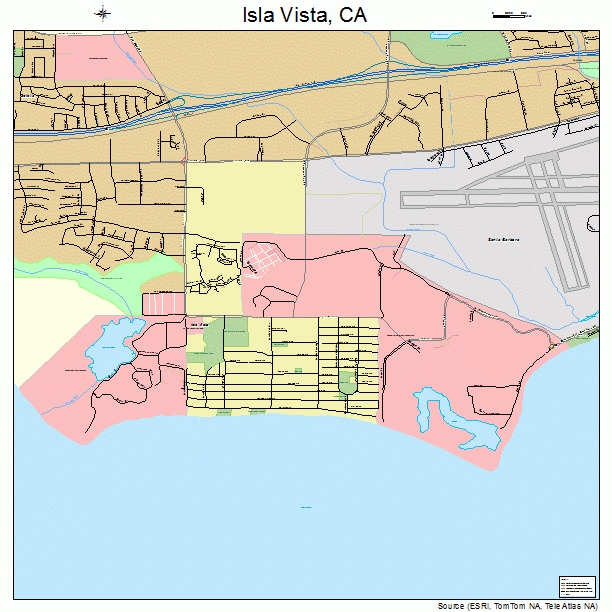 Isla Vista, CA street map