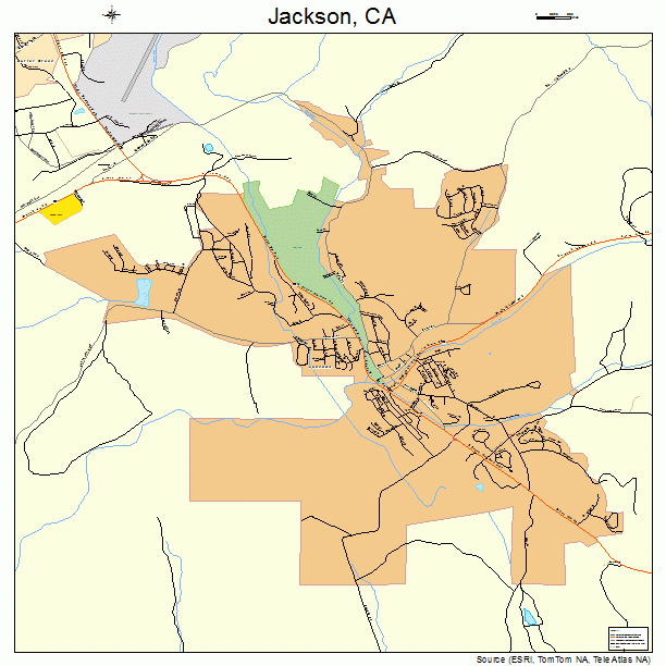 Jackson, CA street map