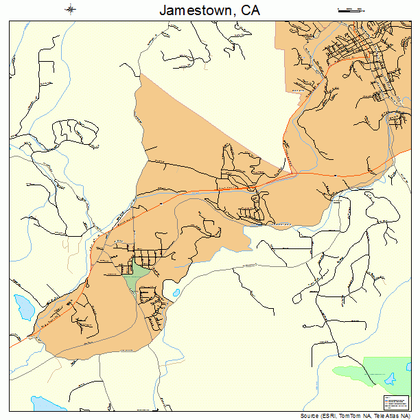 Jamestown, CA street map