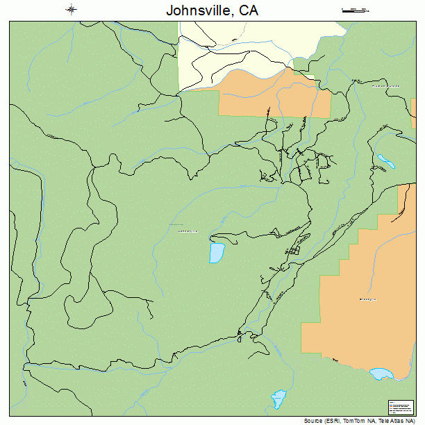 Johnsville, CA street map