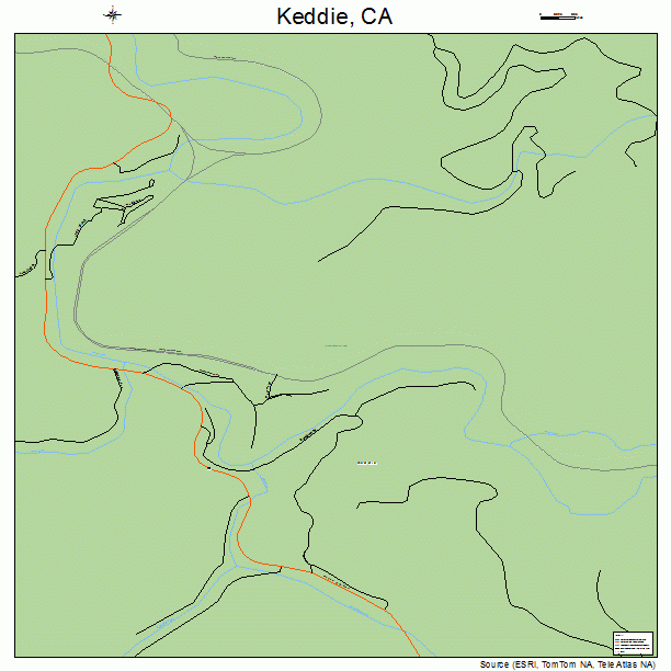 Keddie, CA street map