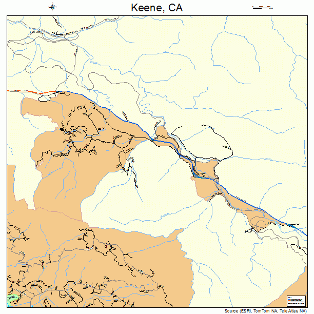 Keene, CA street map