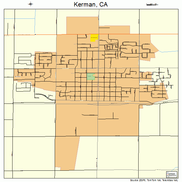 Kerman, CA street map