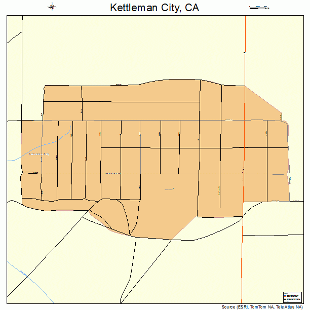 Kettleman City, CA street map