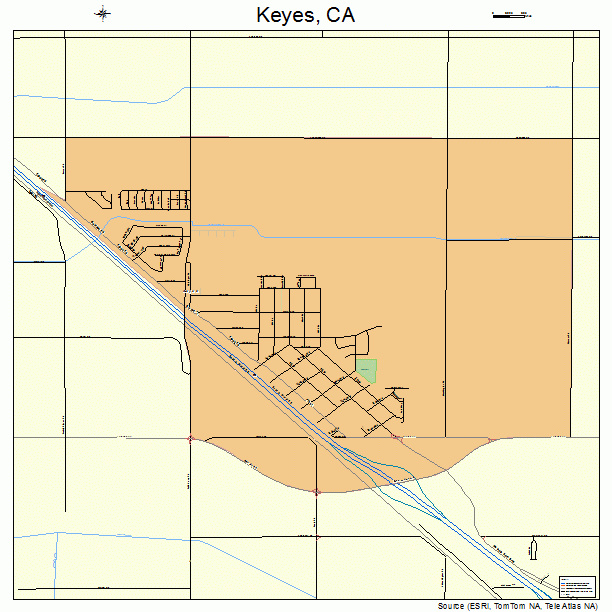 Keyes, CA street map