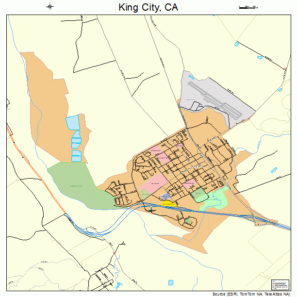 King City, CA street map