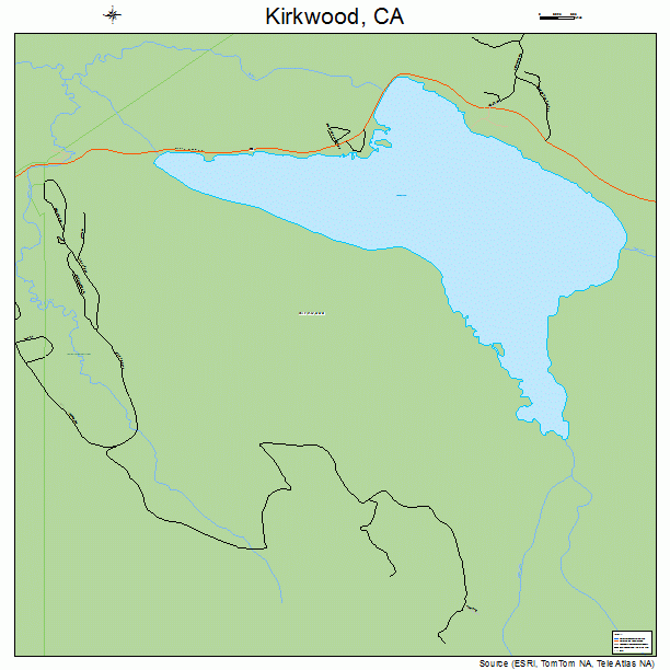 Kirkwood, CA street map