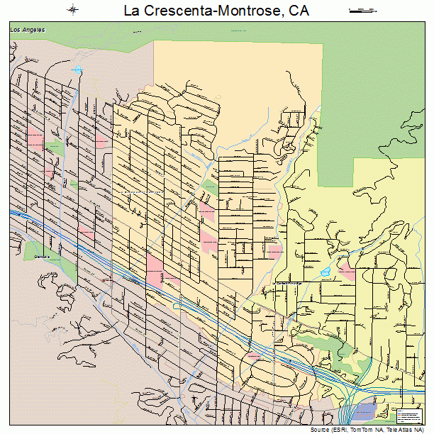 La Crescenta-Montrose, CA street map