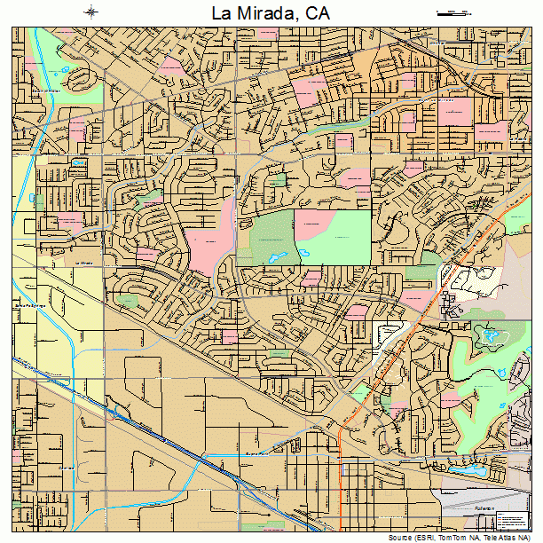 La Mirada, CA street map