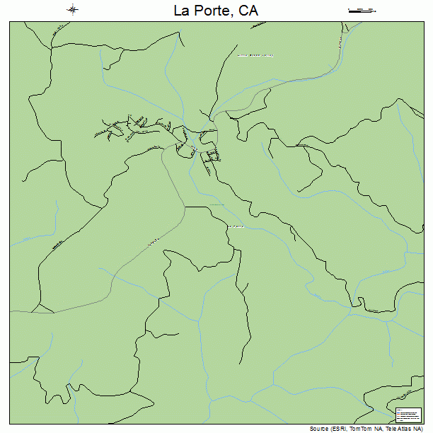 La Porte, CA street map