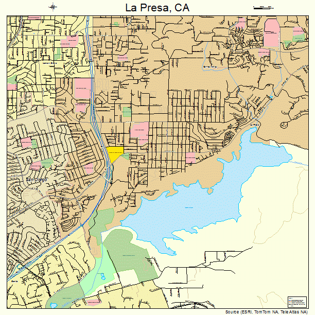 La Presa, CA street map