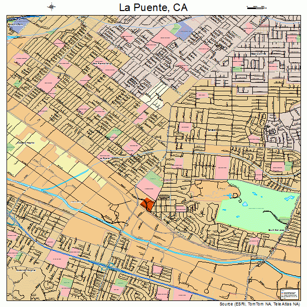 La Puente, CA street map