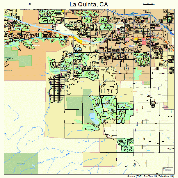 La Quinta, CA street map