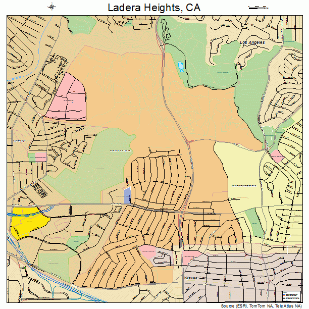 Ladera Heights, CA street map