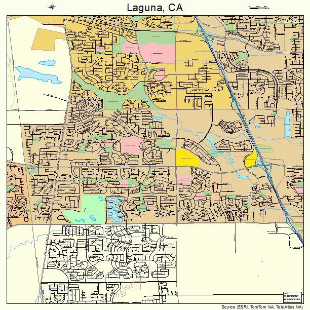 Laguna, CA street map