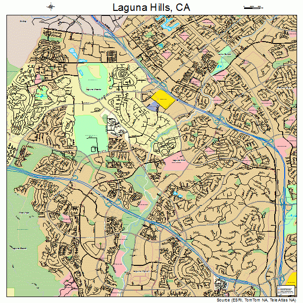 Laguna Hills, CA street map