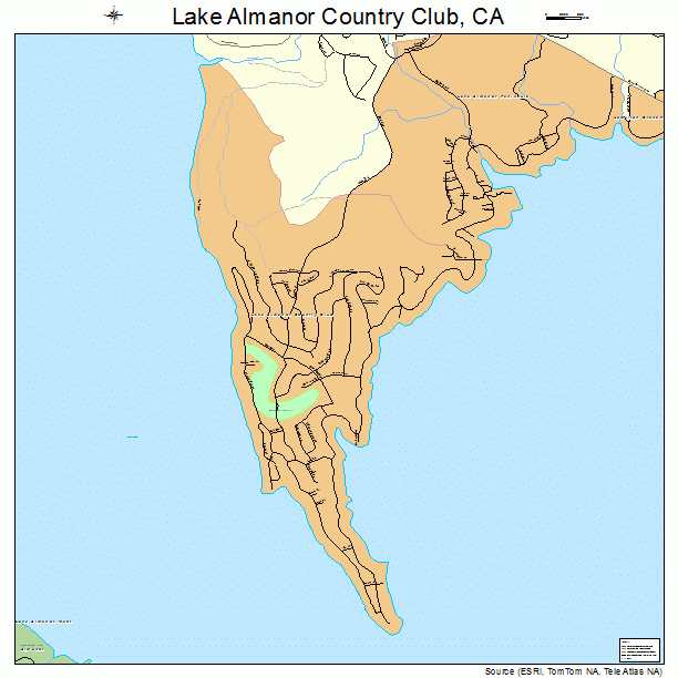 Lake Almanor Country Club, CA street map